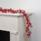 5ft. Artificial Christmas Red Berry Twig Garland